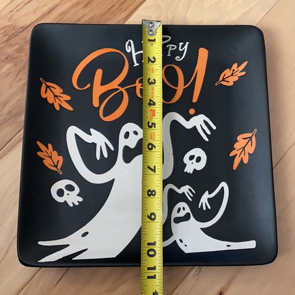 Happy Boo ghost Square Halloween Plate Platter - Picture 10 of 11